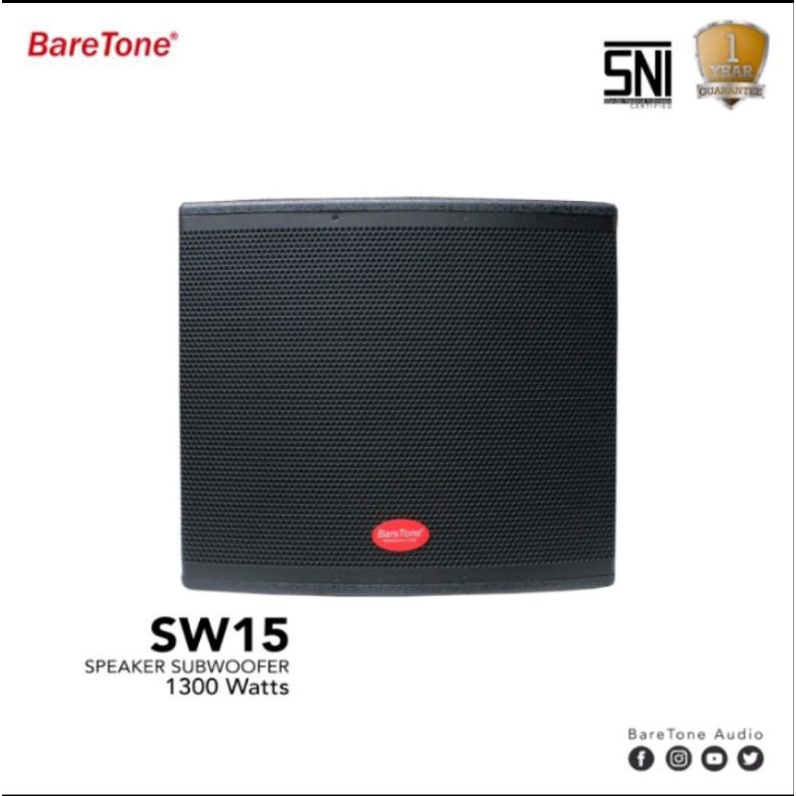 Speaker Aktif Subwoofer Baretone SW 15 Original 15 Inch