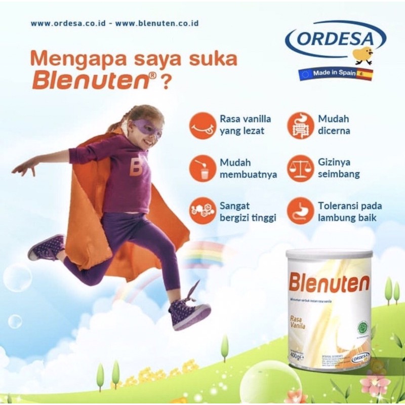 Blenuten 400 gram &amp; 800 gram ( susu nutrisi lengkap anak 1-10 tahun )