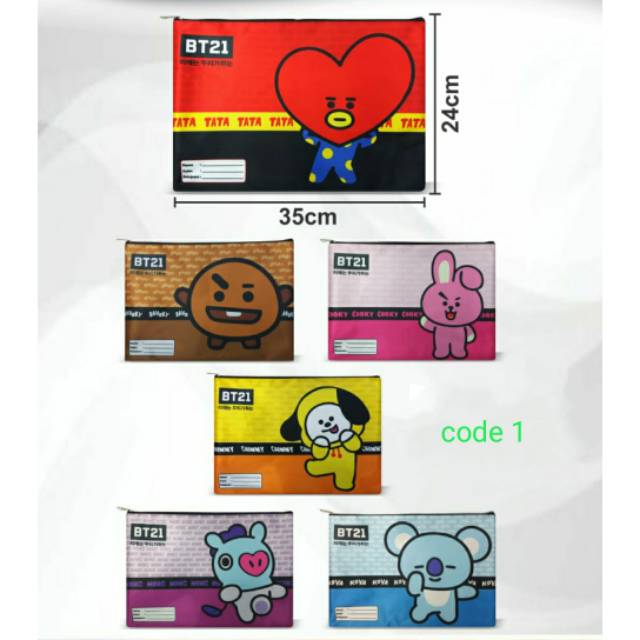 

Map Ziper Resleting BT21