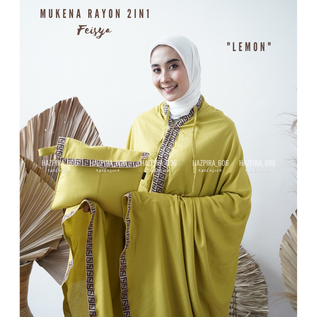 MUKENA DEWASA 2IN1 BALI RAYON TRAVELING FEISYA JUMBO