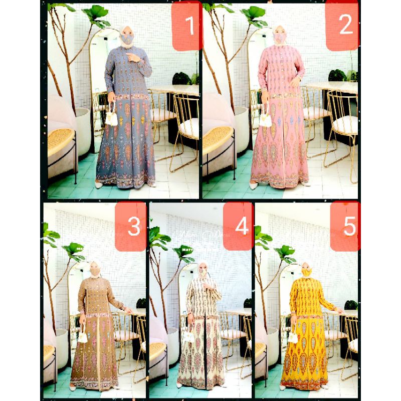 Gamis Cantik Terbaru Nara Dress 735 By Nabe Official