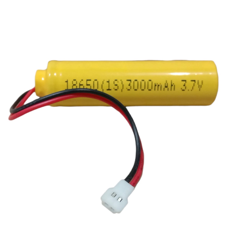 Baterai RC/ Baterai Pesawat Drone / Baterai Mainan RC Lainnya 1x 18650-1S 3000mAh 3.7V Protektor BMS 6A Konektor JST LOSI