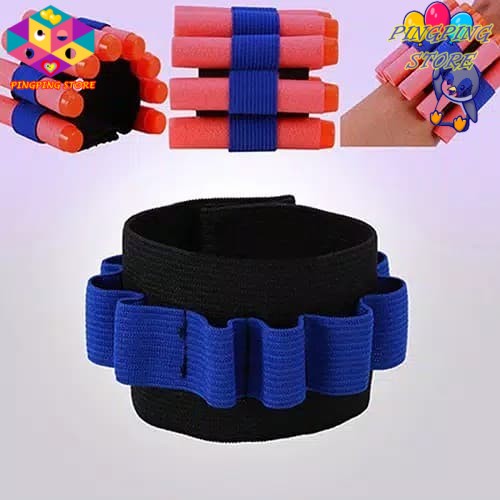 Gelang Peluru Nerfo Tangan Tempat Peluru Pistol Nerf / Strap Peluru Nerf