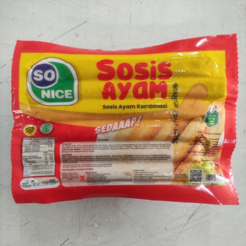 

So nice sosis ayam 375g