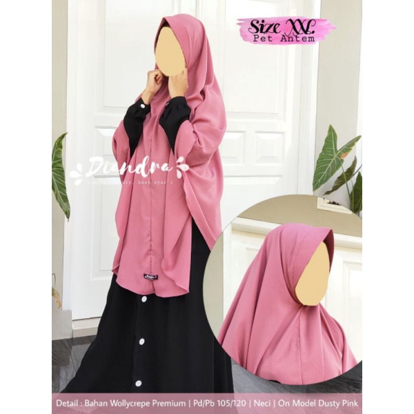 [Diandra hijab] XXL Pet Wollycrepe