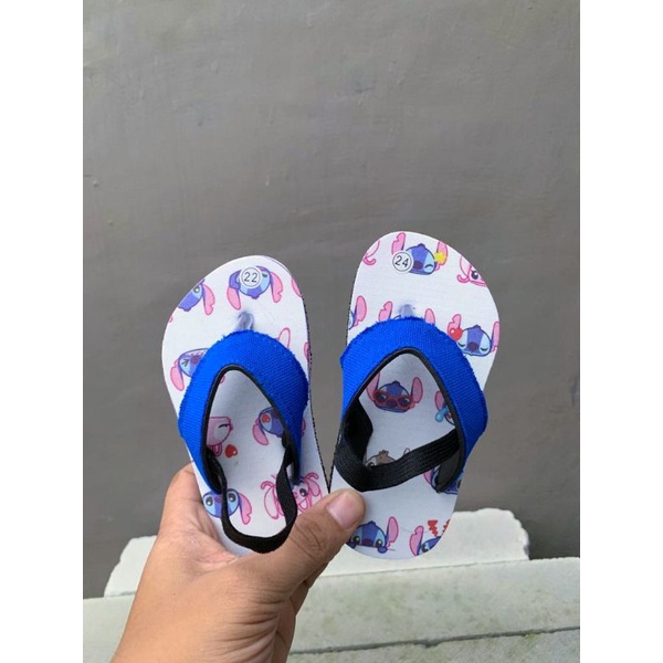 Sandal Anak Baby/ Tali Belakang Anak Karakter Stitch Lucu