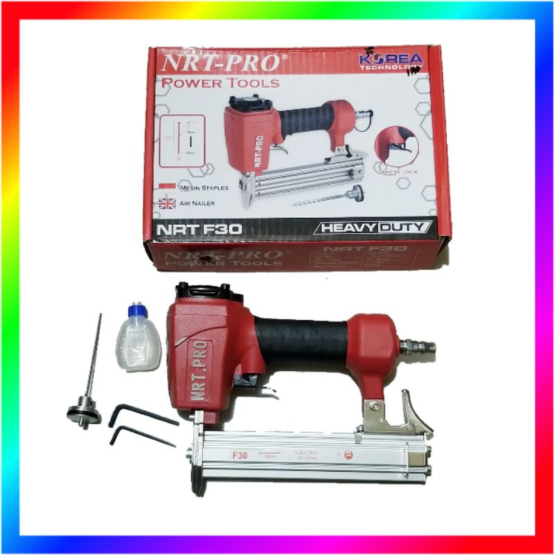 AIR NAILER NRT PRO F30 MESIN STAPLES PAKU TEMBAK