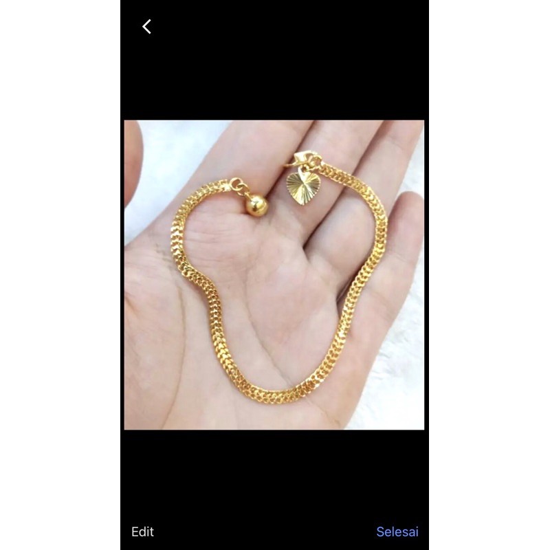 Gelang lipan sisik Gold 24k Xuping