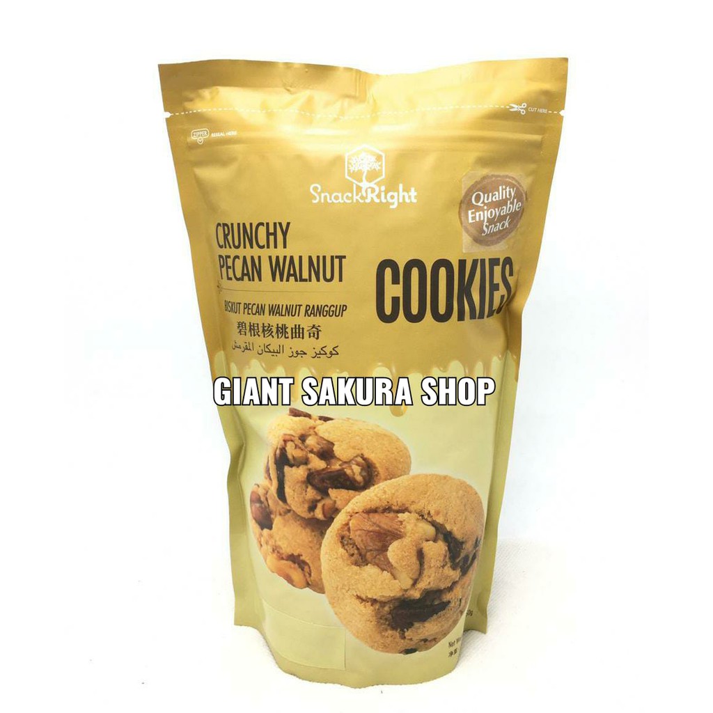 

Snackright Crunchy Walnut Pecan Cookies / biskuit jepang / snack impor / snack jepang / biskuit