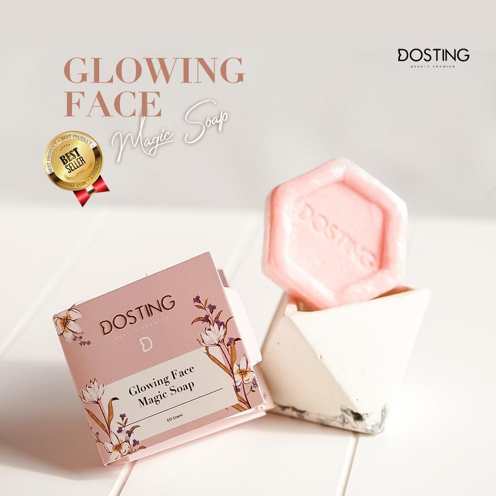 Glowing face magic soap sabun wajah dosting natural beauty kojic dosting