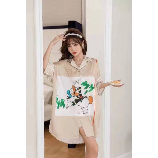 Dress Satin Daster Sexy Night Dress Sleepwear 61169231 Donald