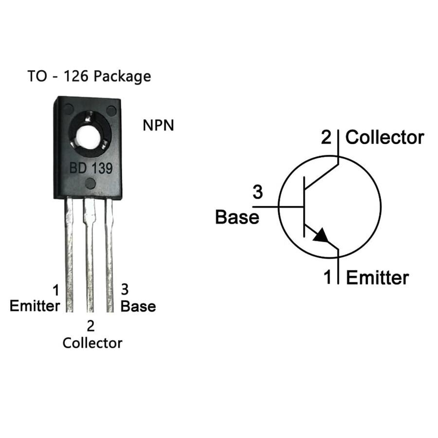 Transistor NPN BD139 BD 139 TO26 TO-26