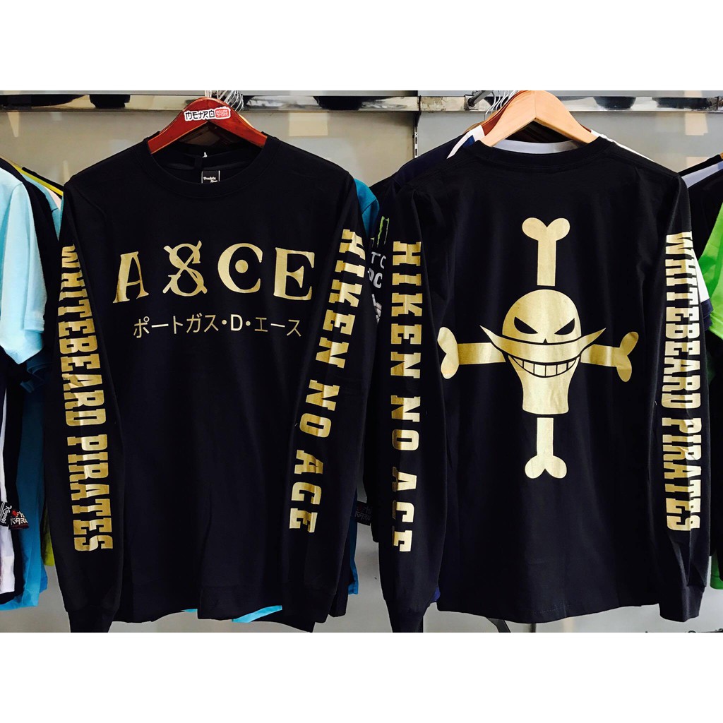 Longsleeve Asce Ultimate Gold Portgas D Ace Onepiece Whitebeard