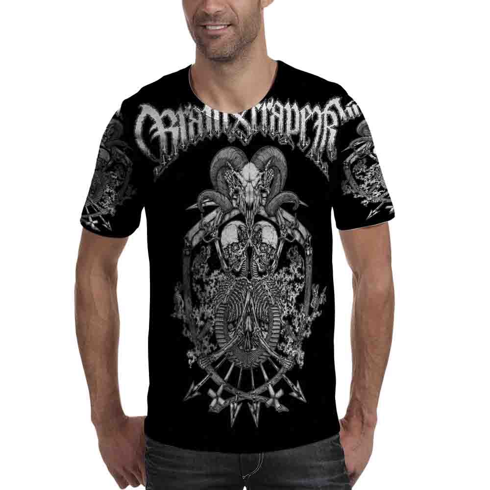 Brain Scraper Metal Band Kaos Fullprint Bahan Polyester