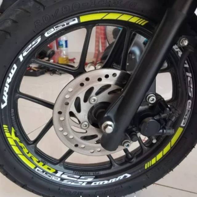 Stiker Velg Motor Vario 125 Esp Uk Velg 14 Inch Shopee Indonesia