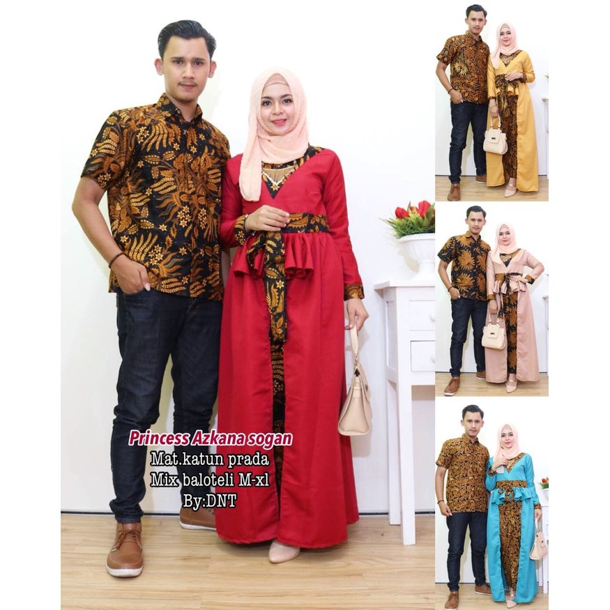KEBAYA MODERN - Batik couple azkana sogan