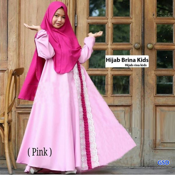 dress anak cewe-baju muslim anak-gamis lebaran anak-gamis pesta anak-baju kurung anak-baju muslim