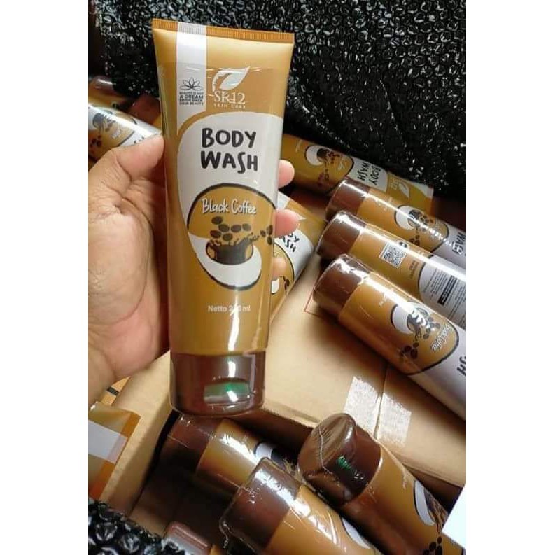 Body Wash Black Coffee SR12 Sabun Mandi Sabun Cair Herbal Sabun Kopi Perontok Daki