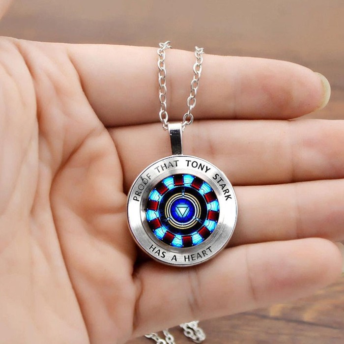 Kalung Ironman Iron man tony stark avengers arc reactor necklace