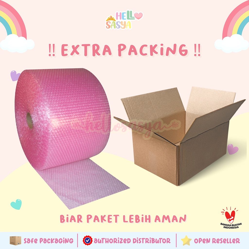 

EXTRA PACKING PAKET BIAR LEBIH AMAN / EXTRA PACKING BUBBLE WRAP / EXTRA PACKING DUS