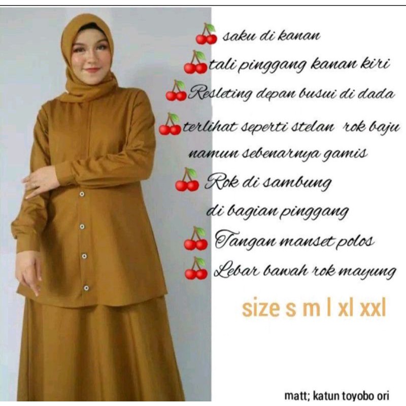 GAMIS PEMDA KHAKI SETELAN PNS TOYOBO