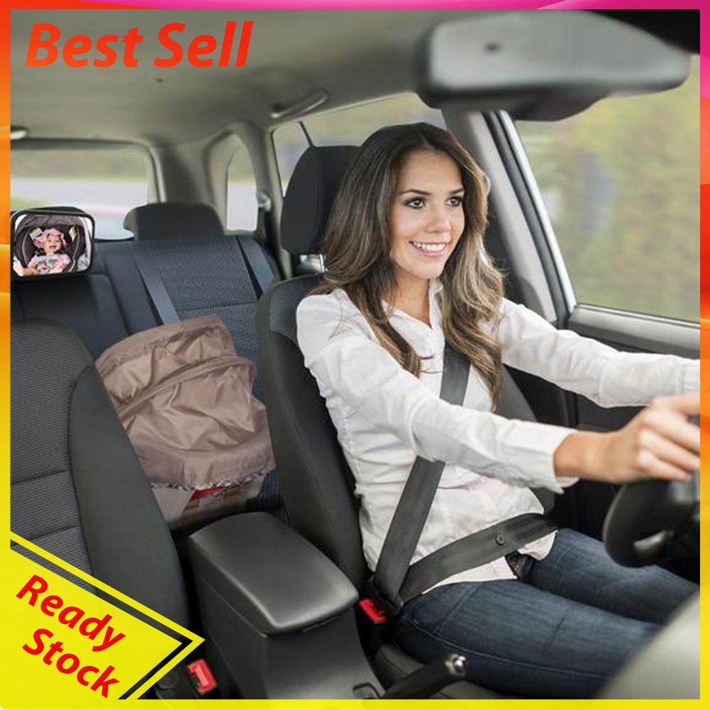 Kaca Spion Kursi Belakang Mobil Pandangan Luas Dapat Disesuaikan Untuk Keamanan Bayi / Anak-Anak