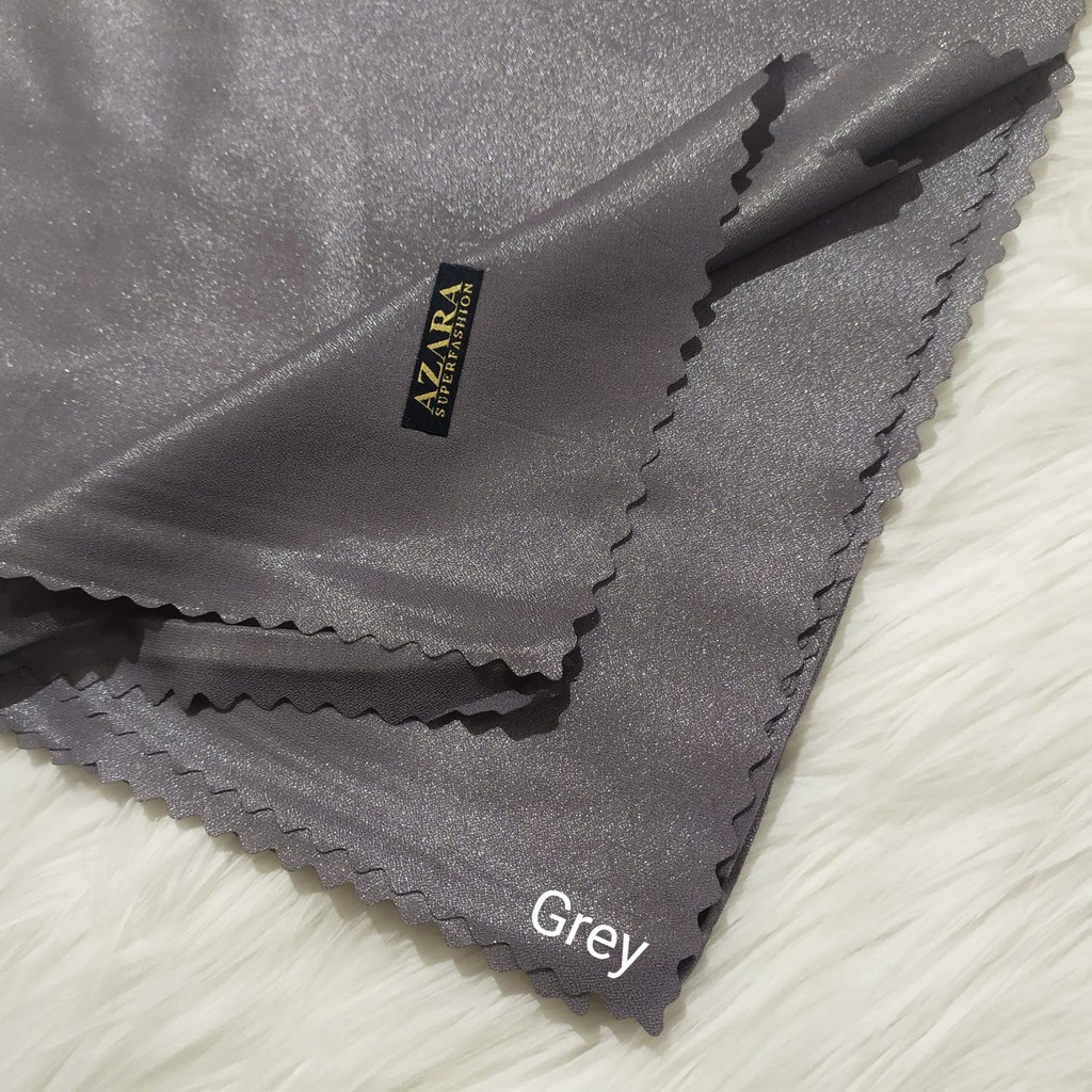 Hijab Segi Empat Azara nur sinar glamour Laser Cut kerudung hijab segiempat glowing 110 x 110-Grey Sinar