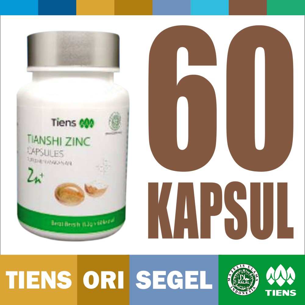 Tiens Tianshi Zinc Capsules Isi 60 Kapsul Penggemuk Peninggi Penambah Nafsu Makan Indonesia