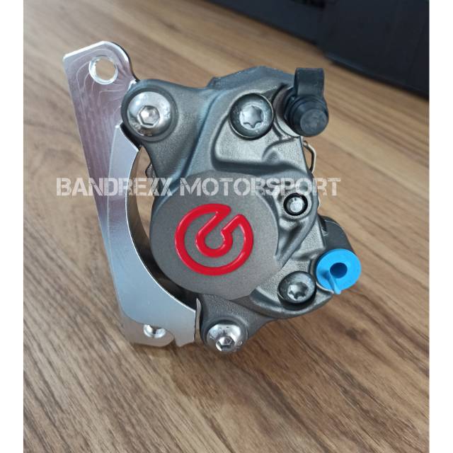 Kaliper Depan Brembo 2 Piston Red Logo+ Bracket For Vario 125-Vario 150-Beat-Scoopy