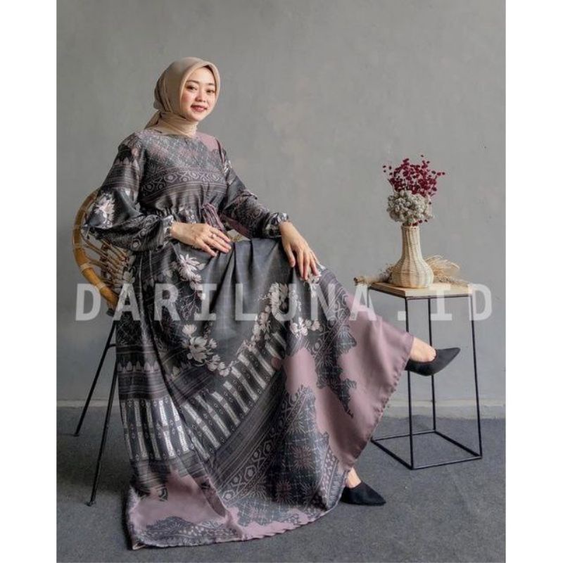 GAMIS PENGANTIN/GAMIS BUSUI/ GAMIS MOTIF MEWAH MATT KATUN MAXMARA LUXURY & SILK