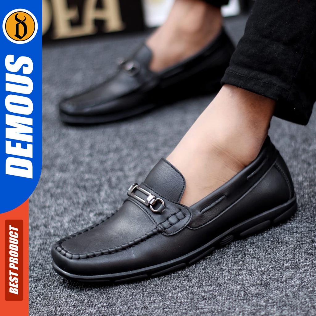 DEMOUS Zoldic - Sepatu Formal Pantofel Slop Kerja Pria