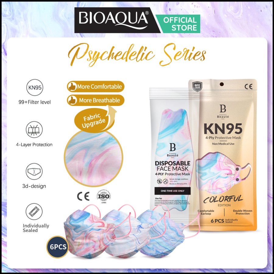 BIOAQUA Disposable masker kn95 EVO Masker kemenkes Protective