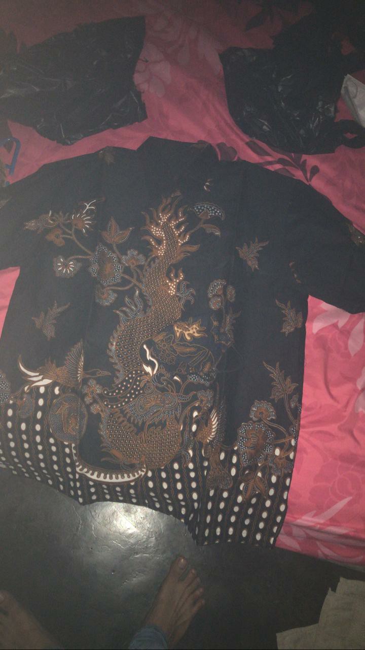 Ulo Kuning Batik Pria Lengan Panjang Lapis Furing Batik Solo