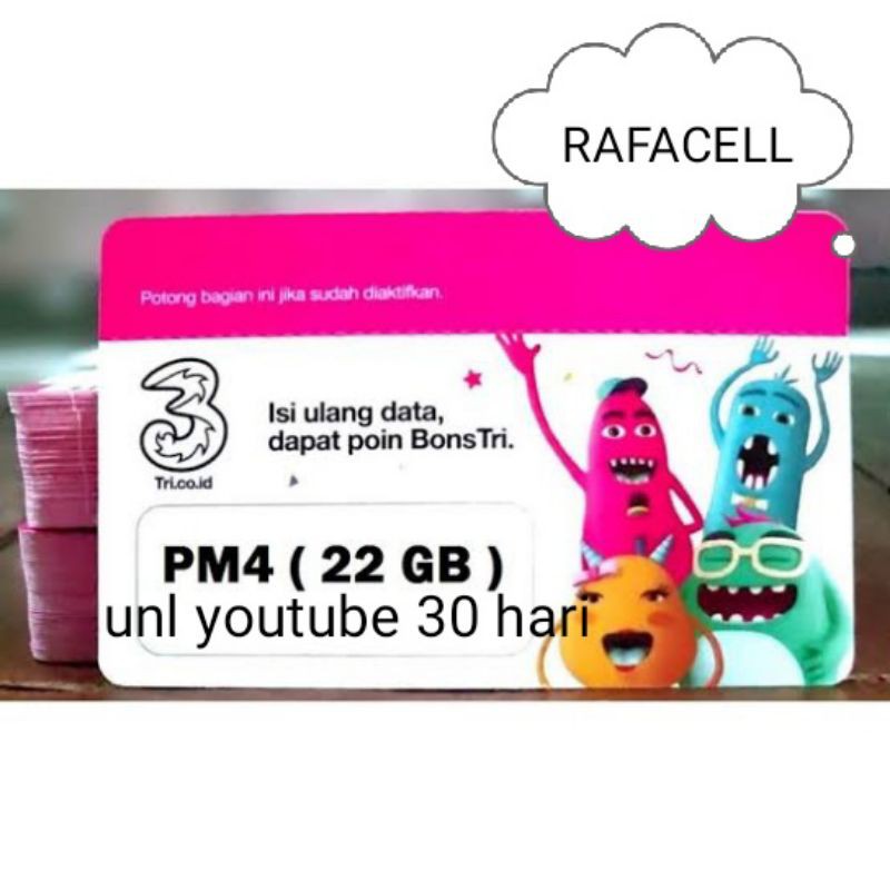 PAKET DATA KUOTA 3 THREE TRI  42 GB  Nganjuk Jawa timur