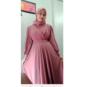 Hot Sell.. THERESA DRESS FULL PURING GAMIS MAXY CERUTY BABYDOLL/GAUDY MAXY/FASHION MUSLIM REMAJA/GAM