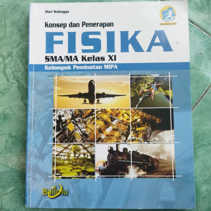 preloved like new buku paket fisika bailmu kelas 11 XI hari subagya