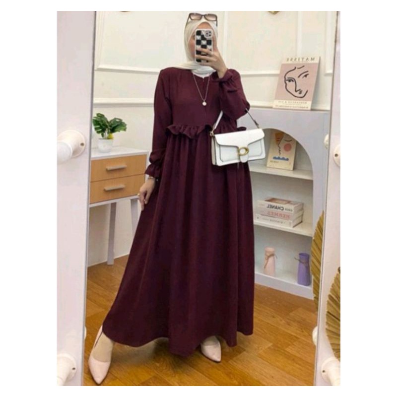 GAMIS CRINGKLE AIRFLOW BUSUI / BAJU MUSLIM GAMIS KONDANGAN