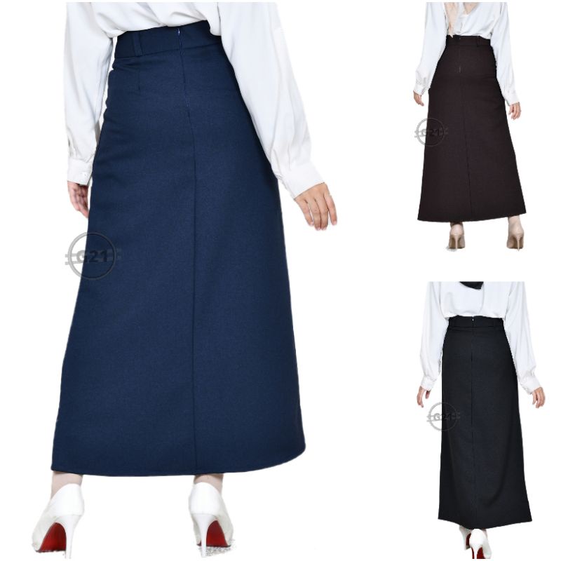 Rok Kerja Wanita Panjang Rok Hitam Panjang A Line Skirt Payung Standar dan Jumbo Big Size Rok Panjang Kantor Hitam Polos Formal Panjang Rok Ospek Kuliah Item Murah Rok Guru Muslim Panjang