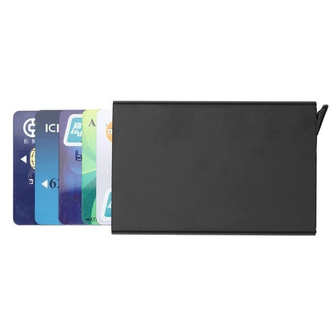 Rhodey Dompet Kartu Slim Slider Aluminium  COD