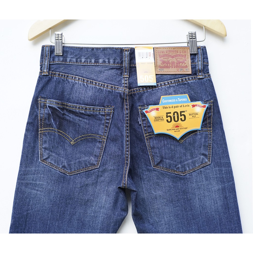 Levi's Grantex 505 Made in Japan | Jeans Pria | Blue Wash | 505GRJPN - 03