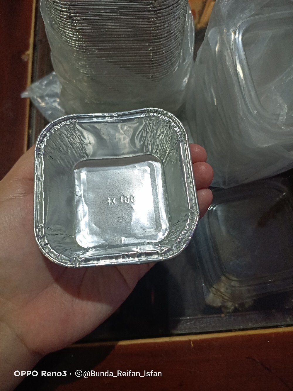 Alumunium Foil Cup Ox 100 + Tutup Mika