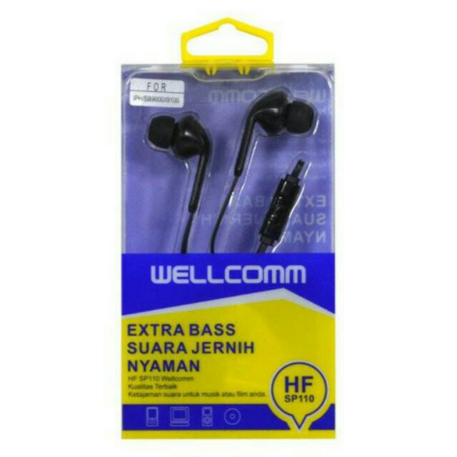 Handsfree / Headset / Earphone Wellcomm SP110 Original