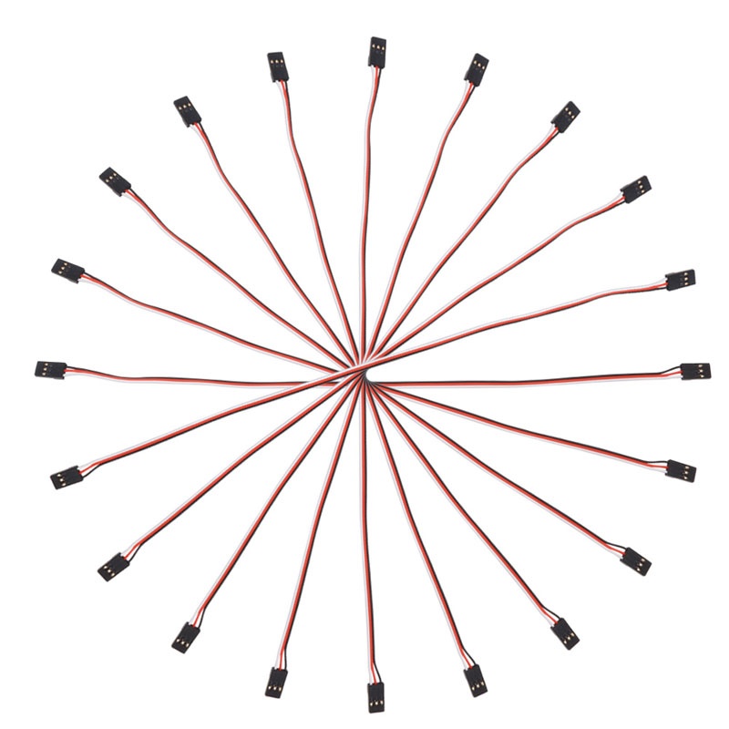 Mary 10pcs 10cm Quadcopter Extension Servo Lead Futaba JR Male To Male Kabel Kawat RC