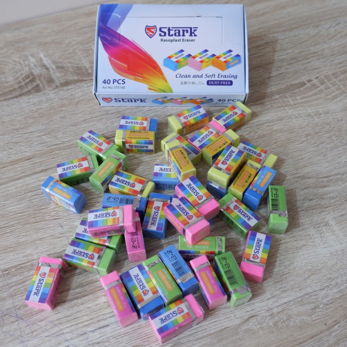 

Penghapus Merk Stark per pack isi 40/24 pcs