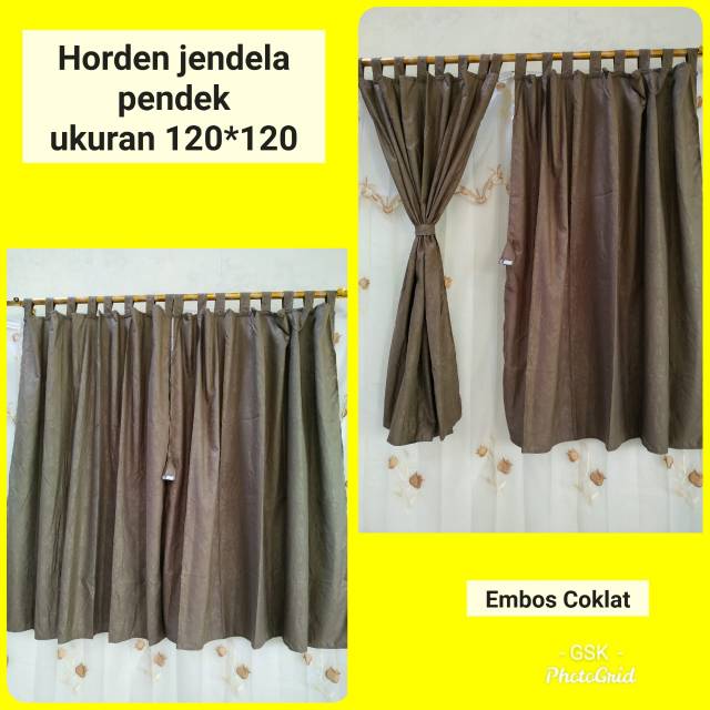 Gorden jendela motif bunga