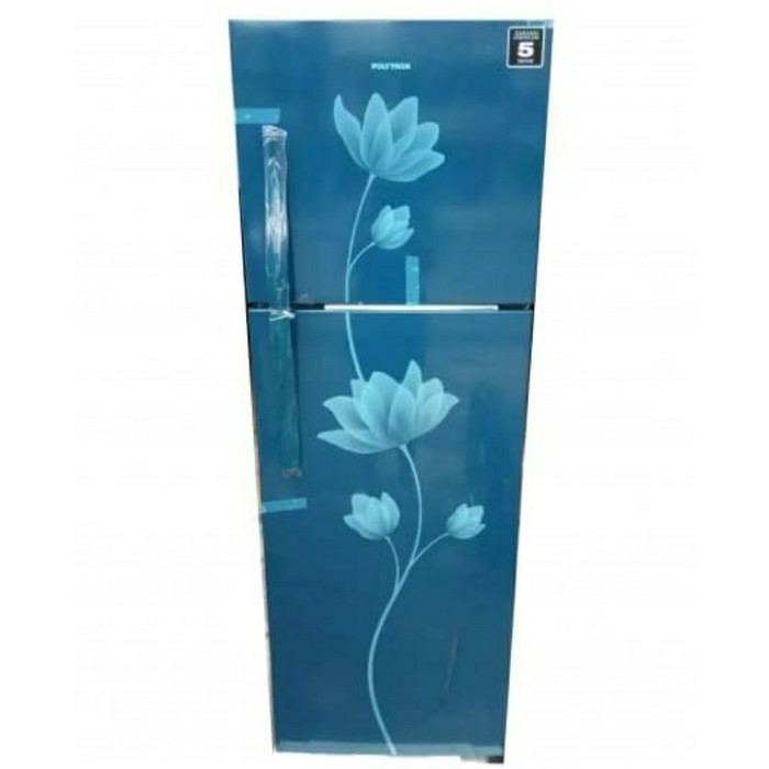 POLYTRON PRB 239 B / BLUE METAL DOOR LEMARI ES KULKAS 2 PINTU 220 LTR / PRB239B