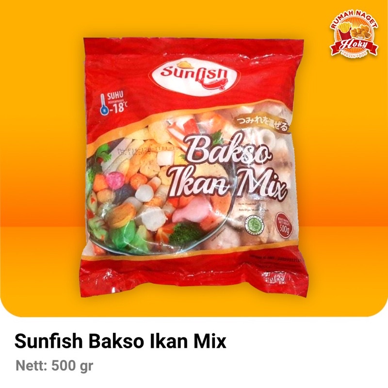 

Sunfish Steamboat Bakso Ikan Mix 500 gr