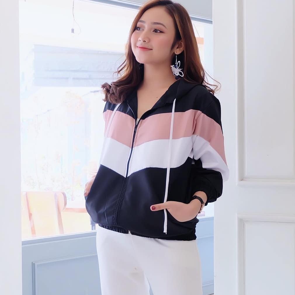 JAKET WANITA CASUAL | LUMINO JAKET | BAHAN PARASUT