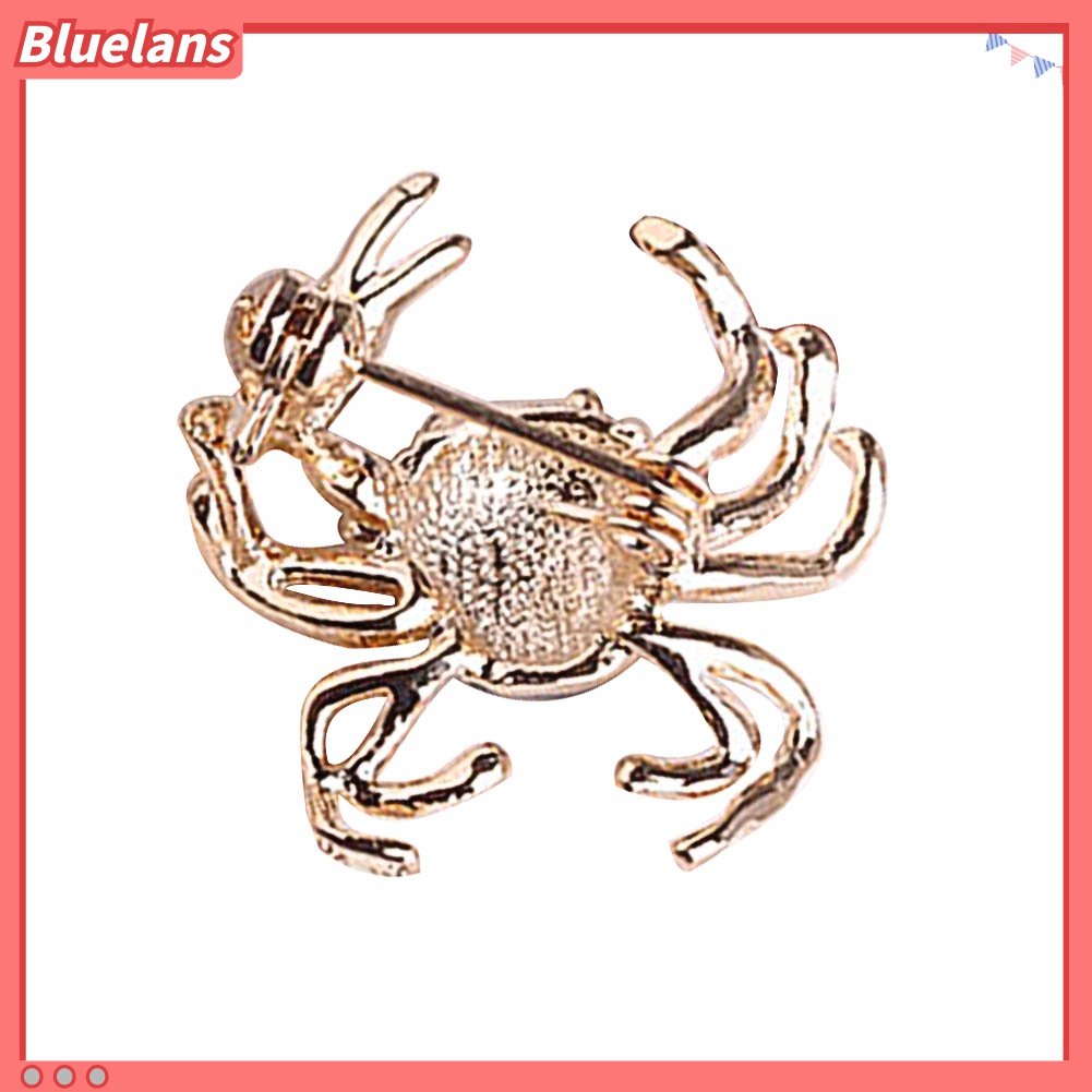Bros Pin Enamel Bentuk Kepiting Untuk Wanita