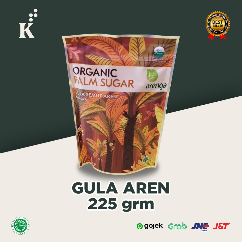 Organic Palm Sugar / Gula Semut Aren Arenga 225G